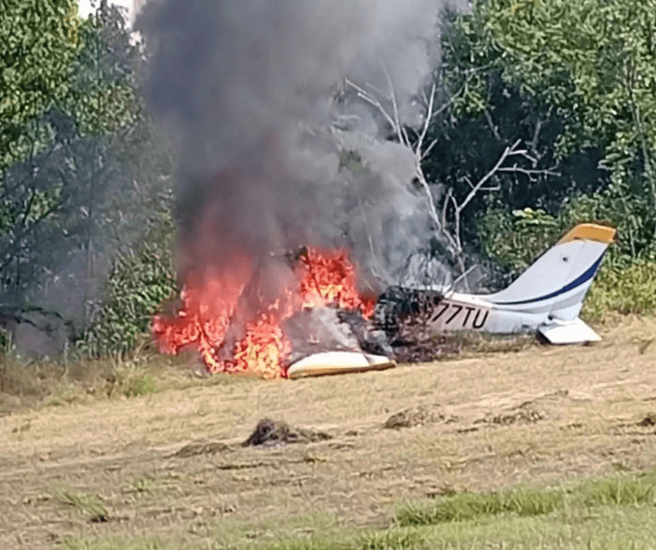 Imagen para: Última hora: avioneta se estrella en Dajabón y piloto y copiloto quedan heridos